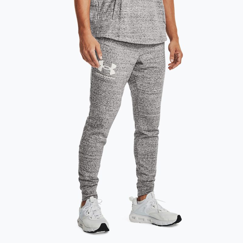 Pánske teplákové nohavice Under Armour Ua Rival Terry Jogger šedá/melanžová