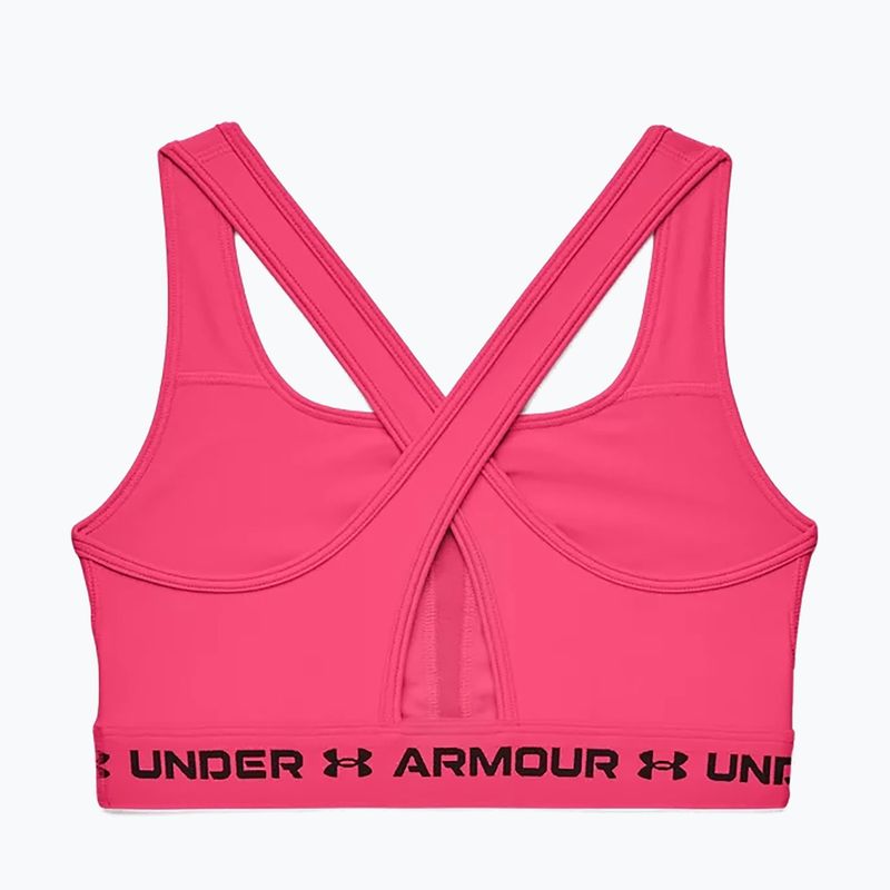 Under Armour Crossback Mid fitness podprsenka ružová 1361034 4