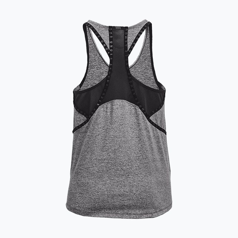 Dámske tréningové tielko Under Armour UA Knockout Mesh Back Tank graphite 1360831 6