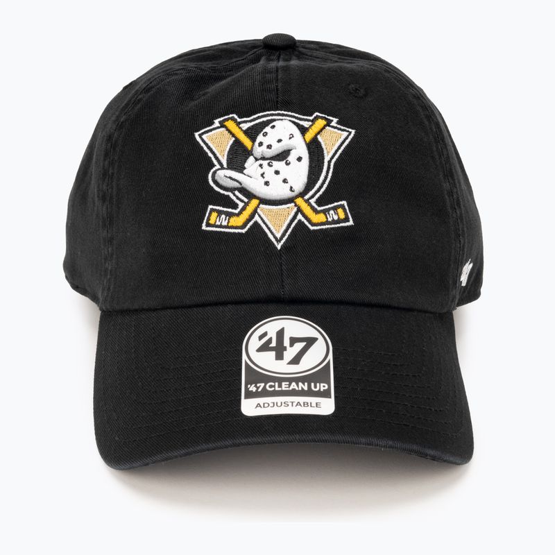 47 Značka NHL Anaheim Ducks CLEAN UP baseballová čiapka čierna 4