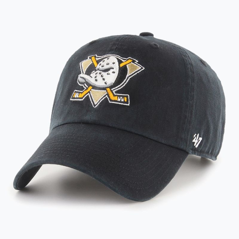 47 Značka NHL Anaheim Ducks CLEAN UP baseballová čiapka čierna 5