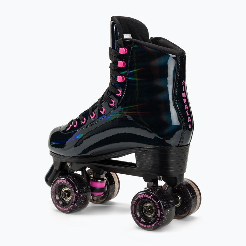 Dámske korčule IMPALA Quad Skate black holographic 4