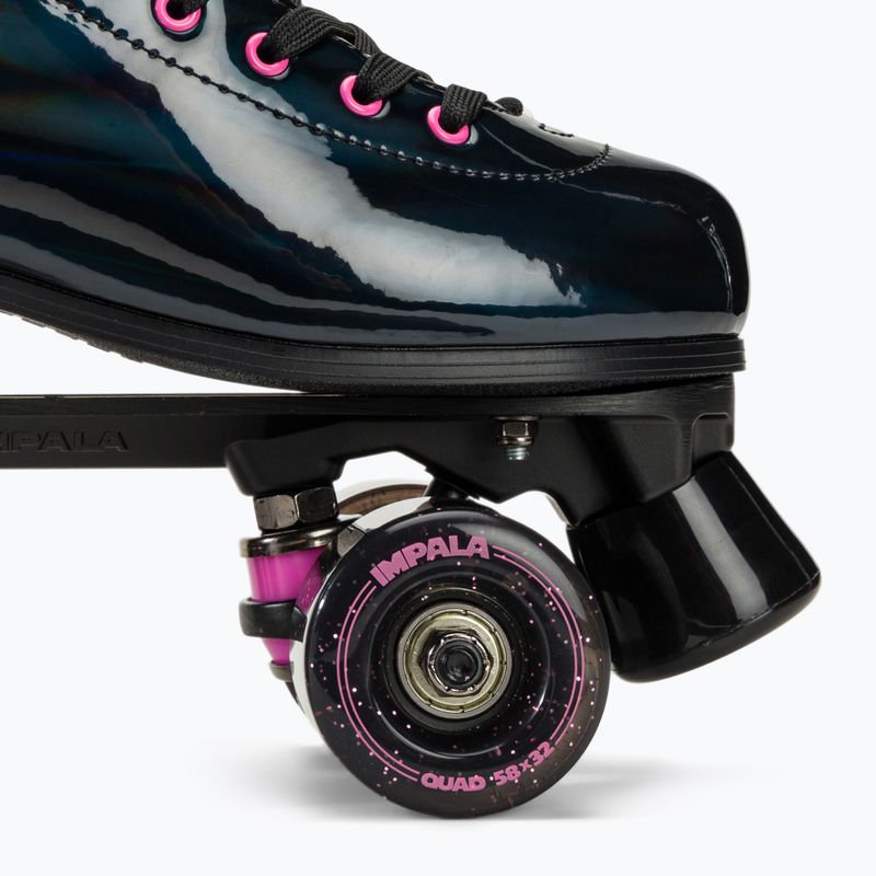 Dámske korčule IMPALA Quad Skate black holographic 9