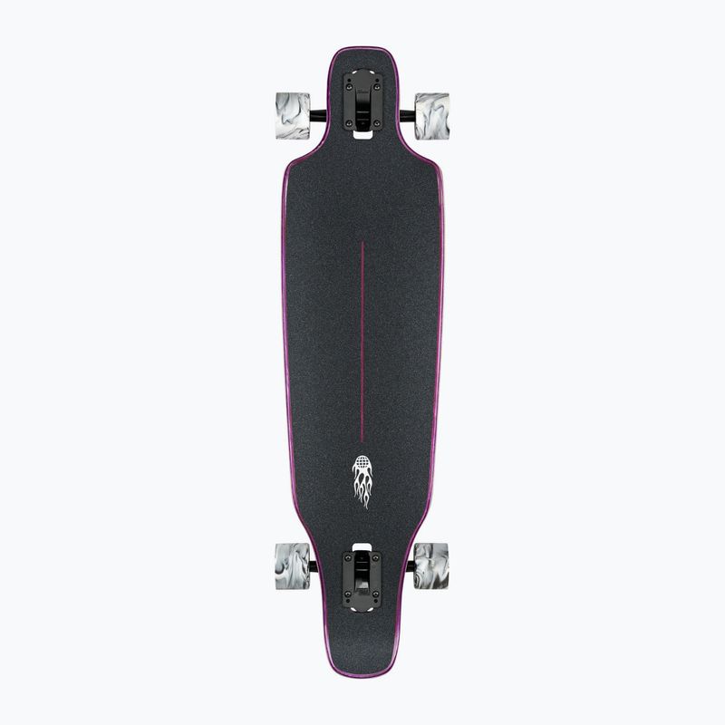 Longboard Globe Outlier purple flames 2