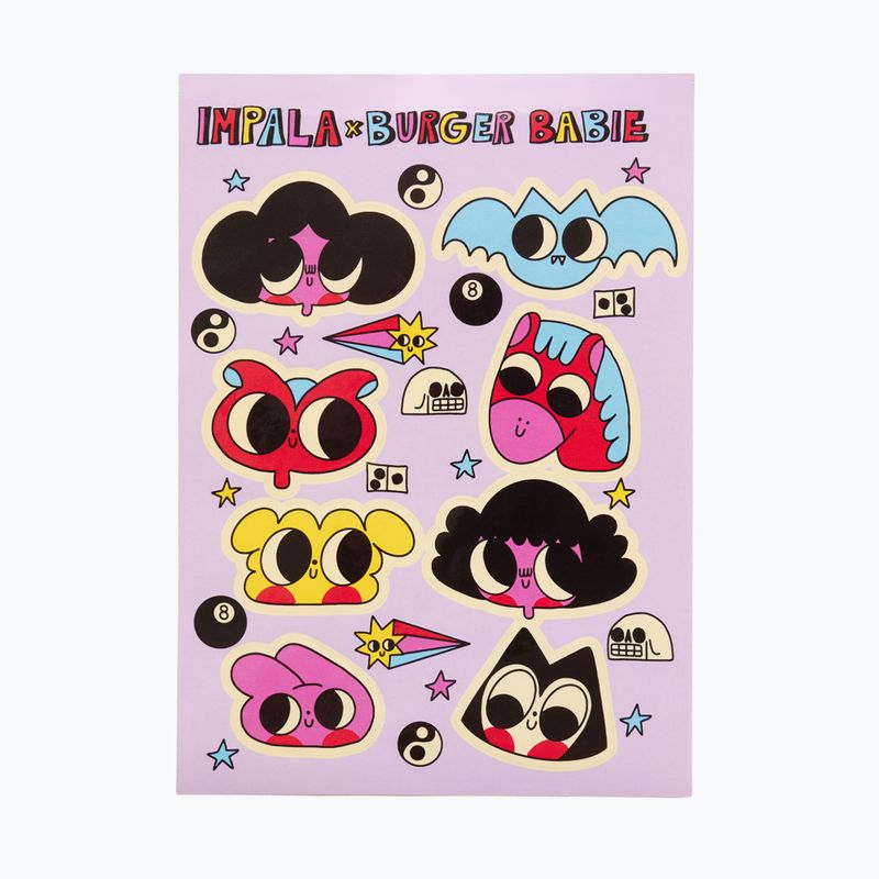 Dámske kolieskové korčule IMPALA Quad Skate burger babie 7