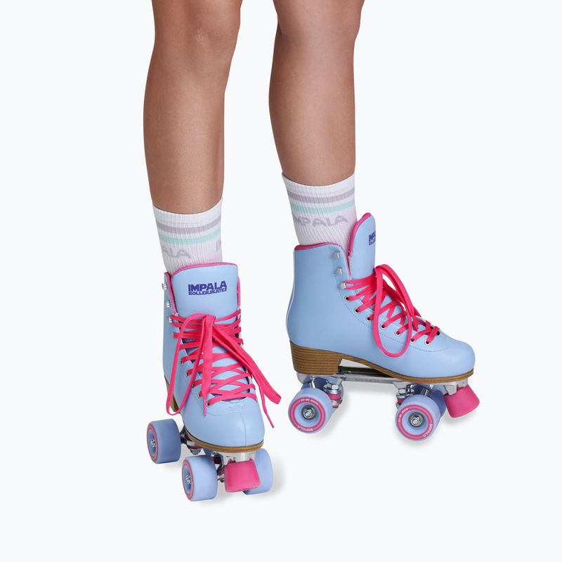 Dámske kolieskové korčule IMPALA Quad Skate blue raspberry 7