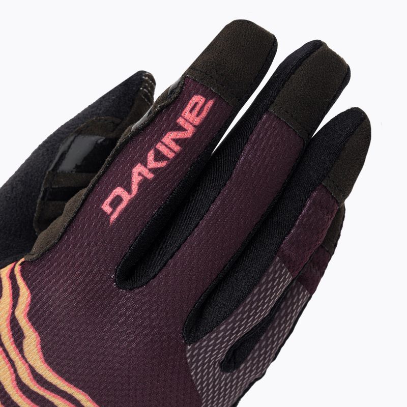 Dámske cyklistické rukavice Dakine Covert bordovej a hnedej farby D10003476 4
