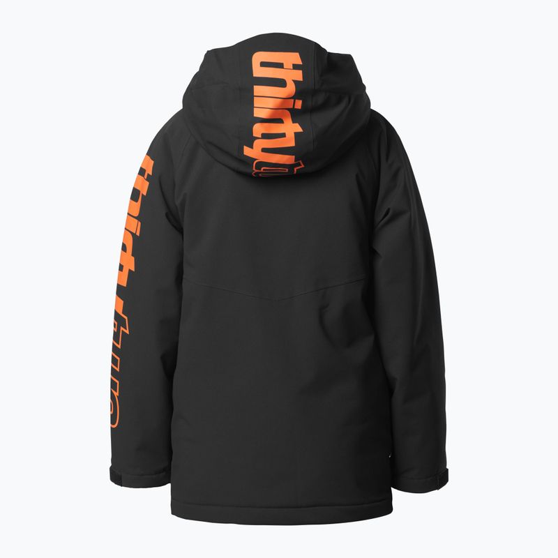 Detská snowboardová bunda ThirtyTwo Youth Grasser Insulated black/orange 2