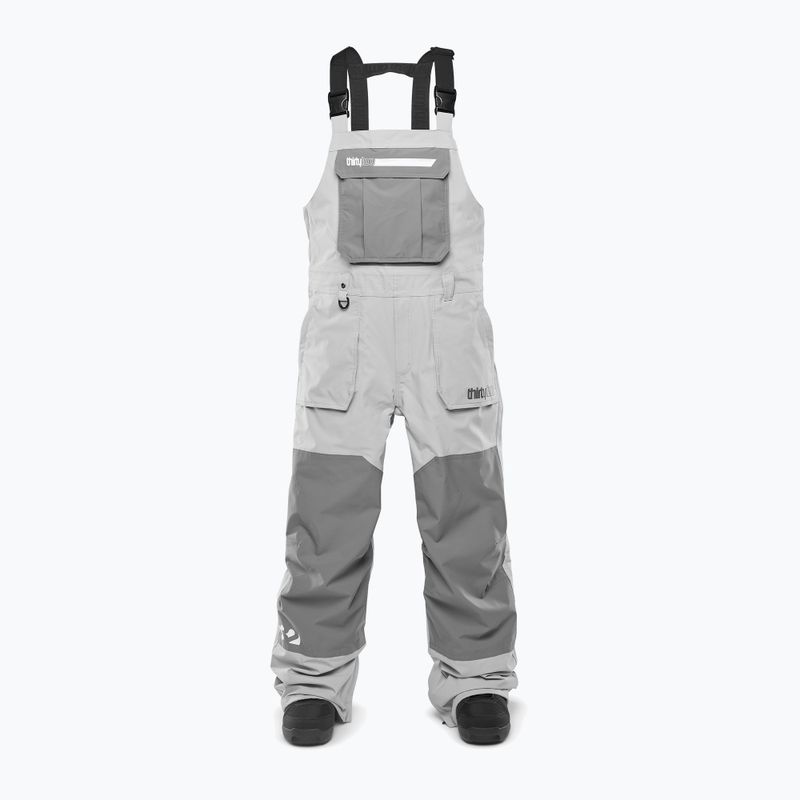 Pánske snowboardové nohavice ThirtyTwo Basement Bib charcoal