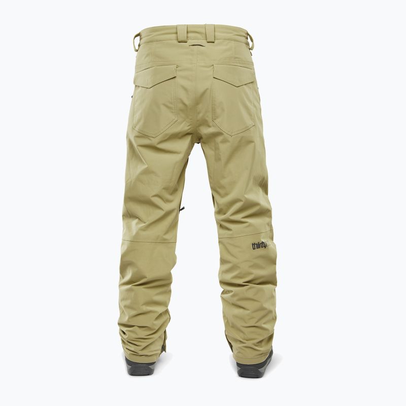 Pánske snowboardové nohavice ThirtyTwo Wooderson khaki 2