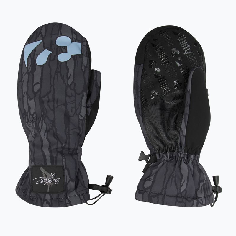 Pánske snowboardové rukavice ThirtyTwo Corp Mitt XLT black/black/reflective