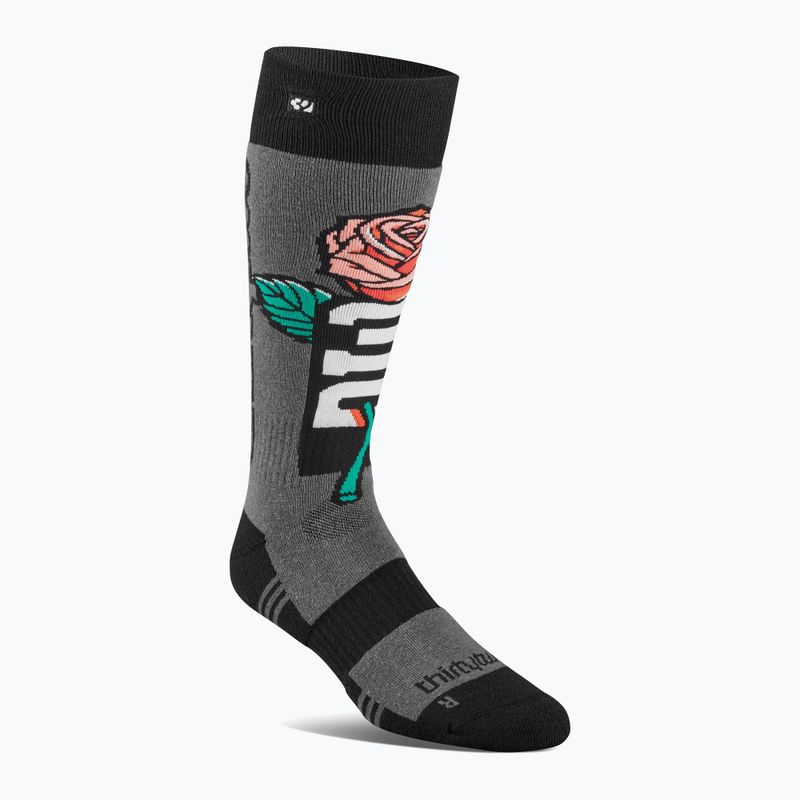 Pánske snowboardové ponožky ThirtyTwo TM Merino black/charcoal