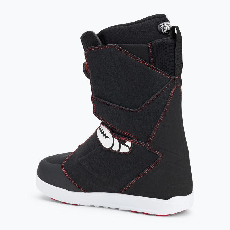 Pánske snowboardové topánky ThirtyTwo Lashed Double Boa Crab Grab '24 black/white/red 2