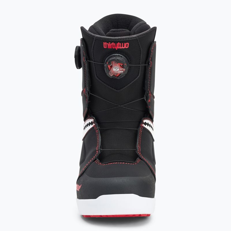 Pánske snowboardové topánky ThirtyTwo Lashed Double Boa Crab Grab '24 black/white/red 3