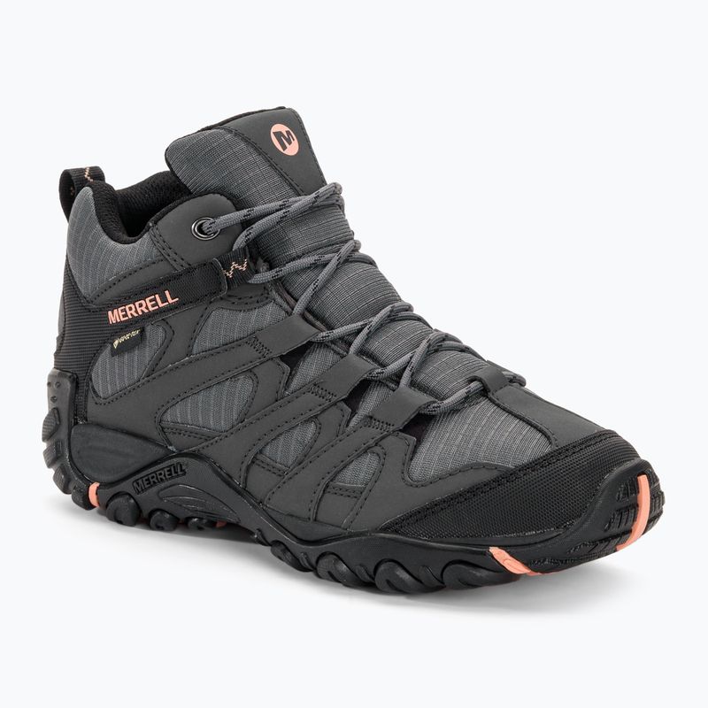 Dámske turistické topánky Merrell Claypool Sport Mid GTX grey/peach