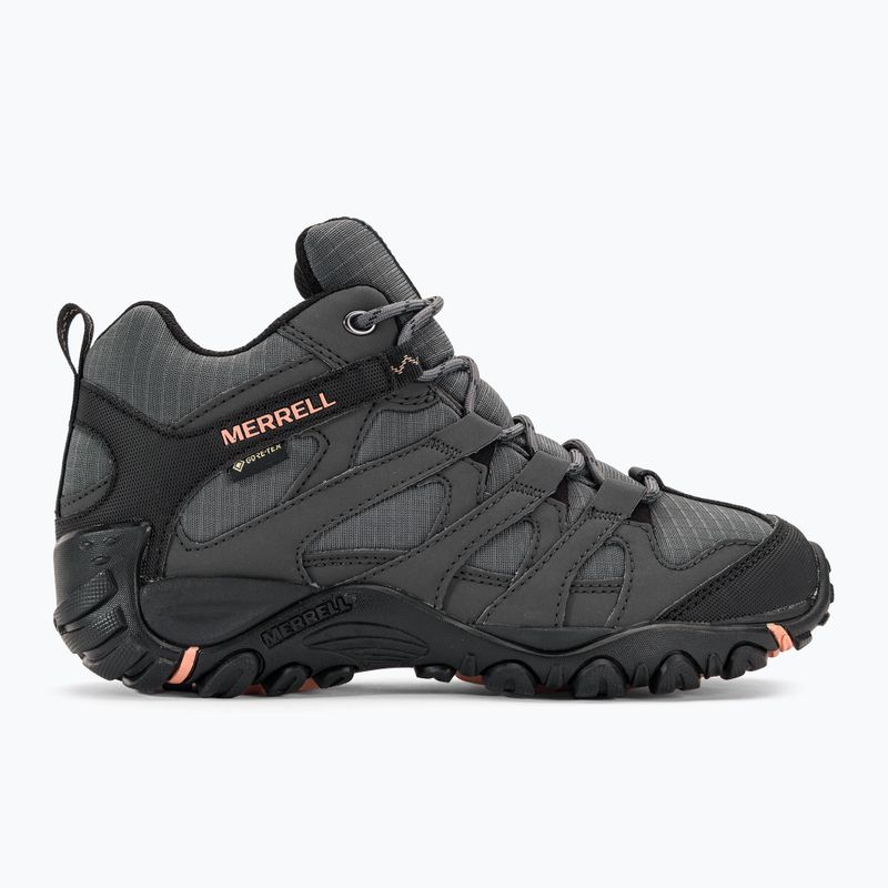 Dámske turistické topánky Merrell Claypool Sport Mid GTX grey/peach 2