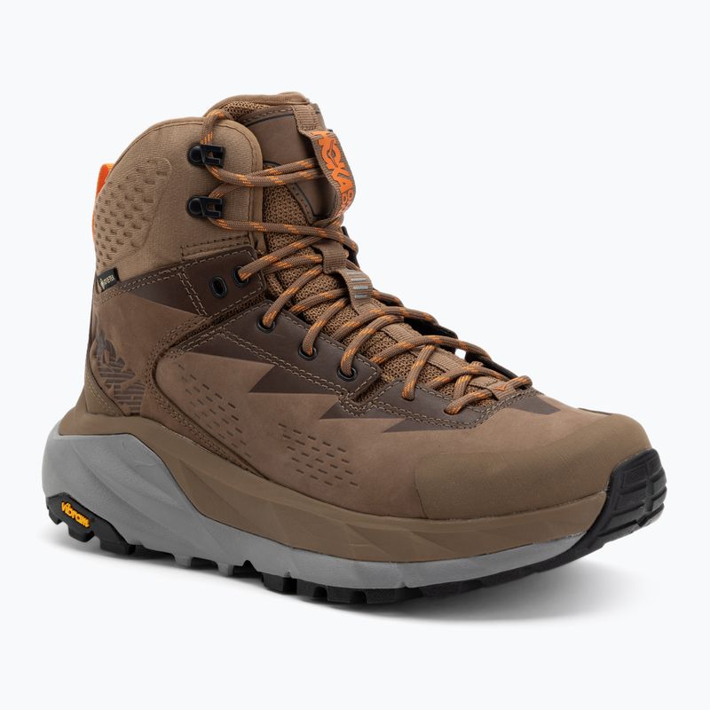 Pánske trekové topánky HOKA Kaha GTX otter/persimmon/orange