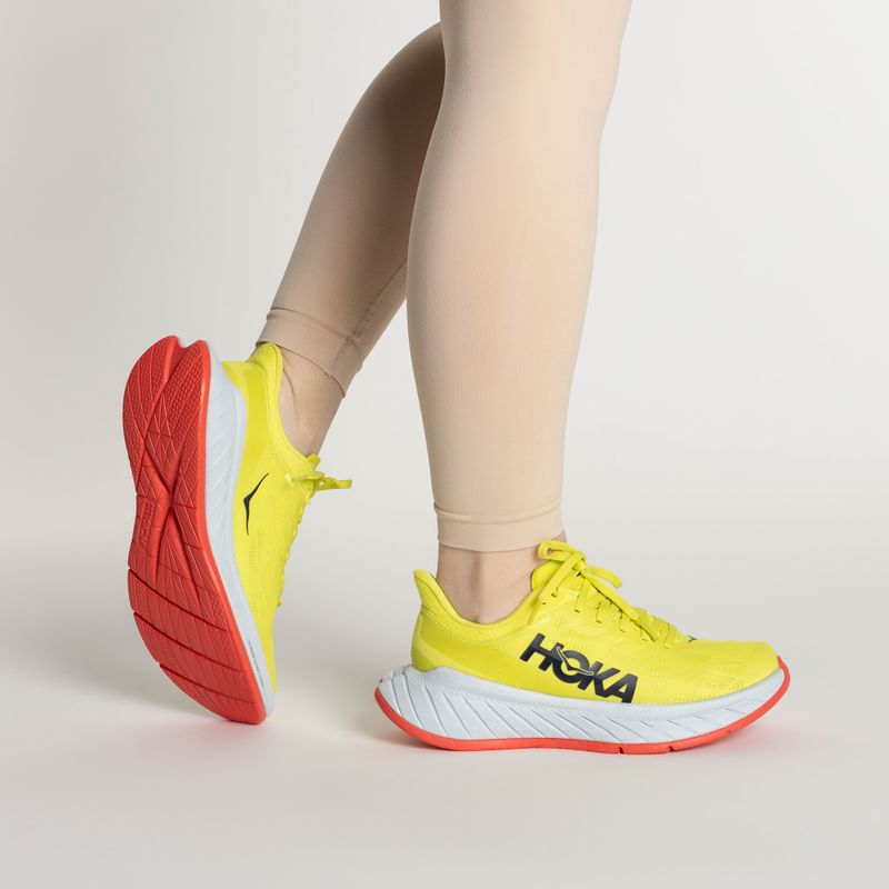Dámska bežecká obuv HOKA Carbon X 2 evening primrose/fiesta 2