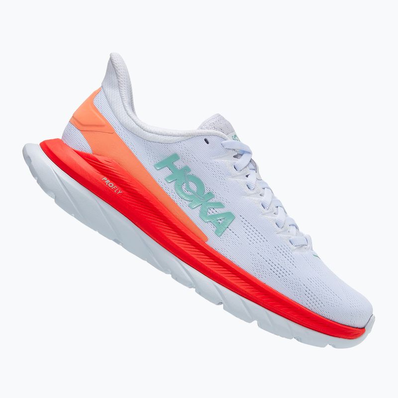 Dámska bežecká obuv HOKA Mach 4 white/fiesta 8