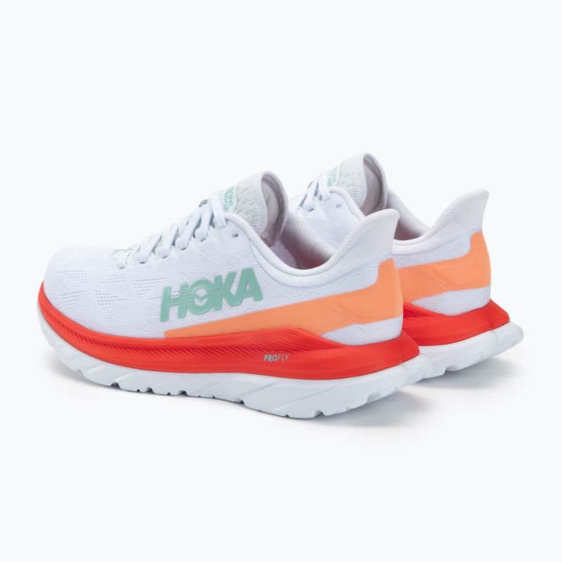 Dámska bežecká obuv HOKA Mach 4 white/fiesta 3