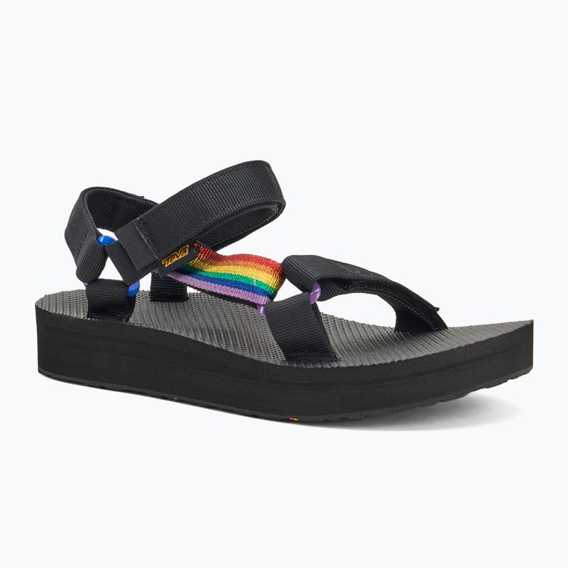 Dámske sandále Teva Midform Universal Pride black rainbow