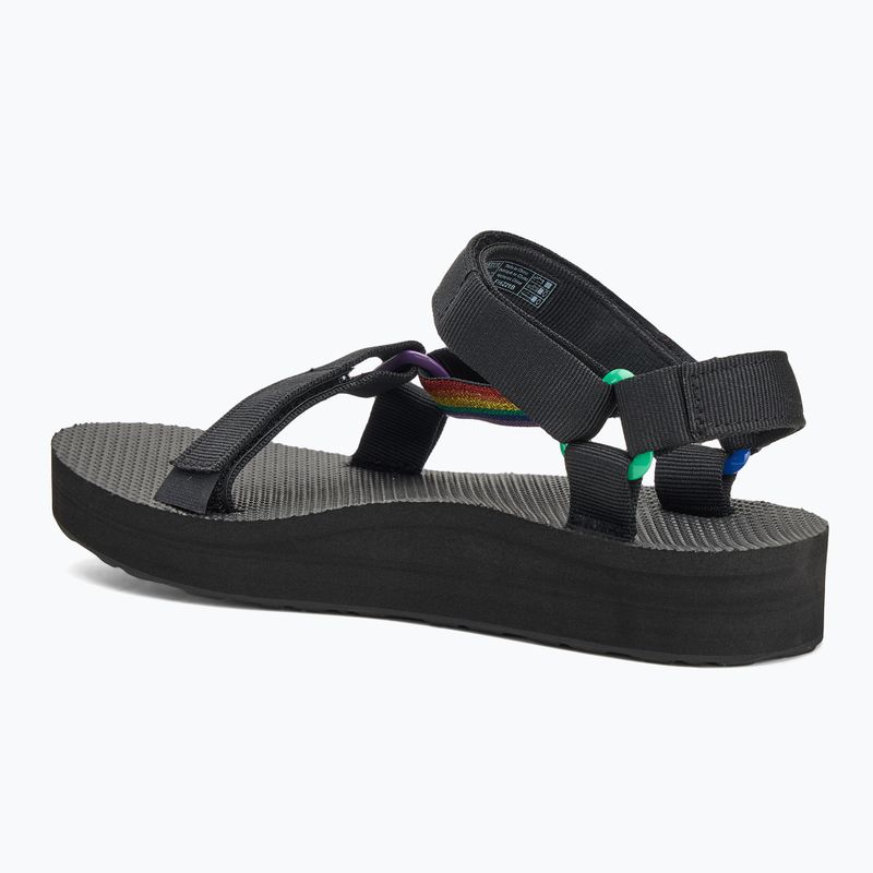 Dámske sandále Teva Midform Universal Pride black rainbow 3