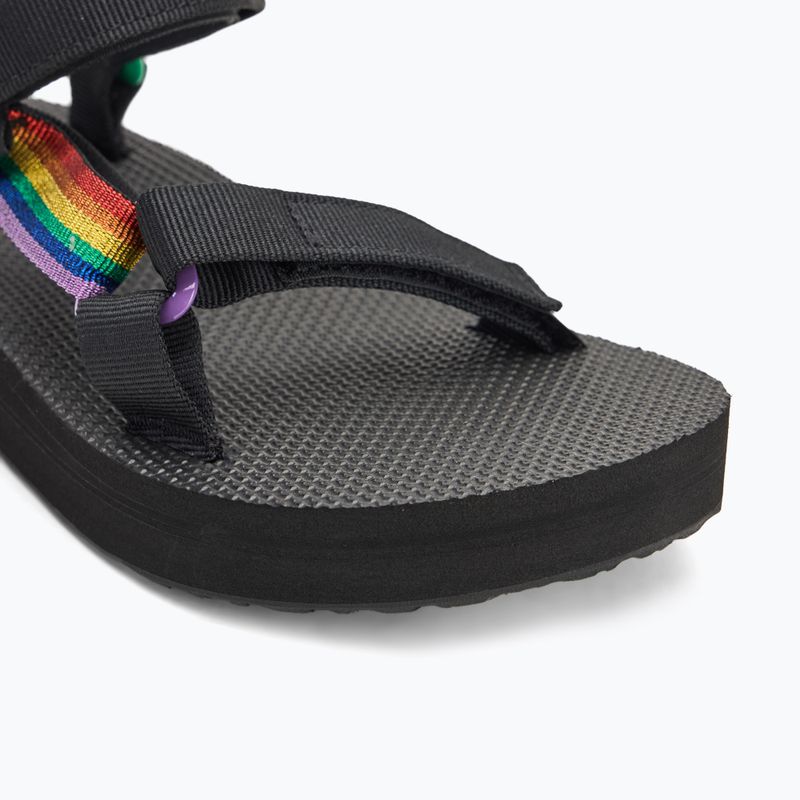 Dámske sandále Teva Midform Universal Pride black rainbow 7