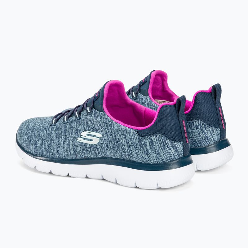 Dámske topánky SKECHERS Summits Quick Getaway navy/hot pink 3