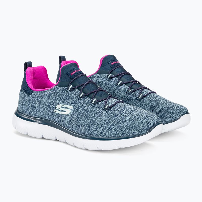 Dámske topánky SKECHERS Summits Quick Getaway navy/hot pink 4