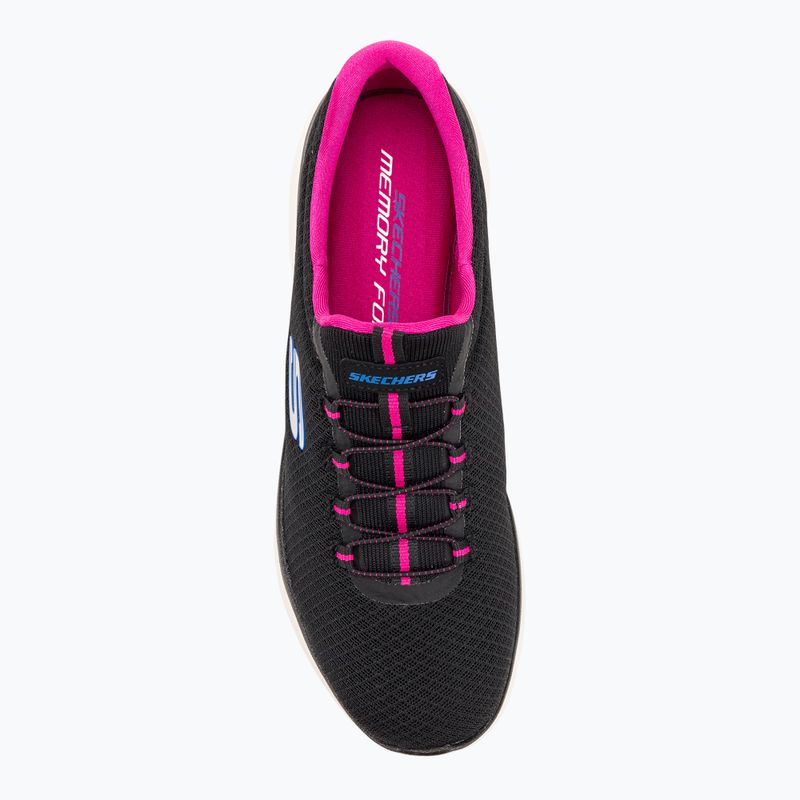 Dámska tréningová obuv SKECHERS Summits black/hot pink 6