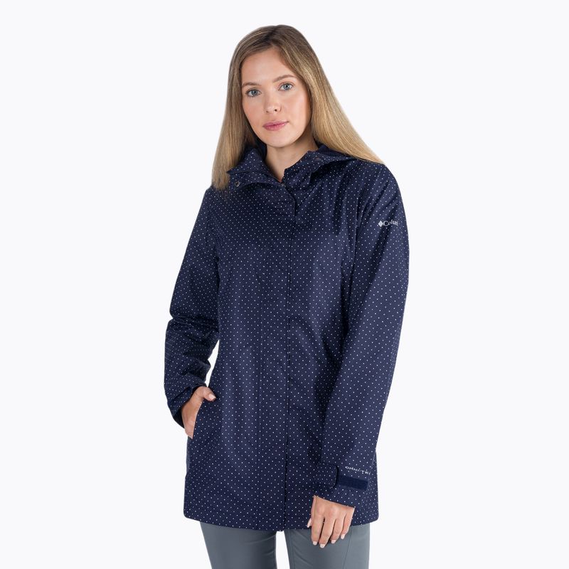 Dámska membránová bunda do dažďa Columbia Splash A Little II 468 navy blue 1771064