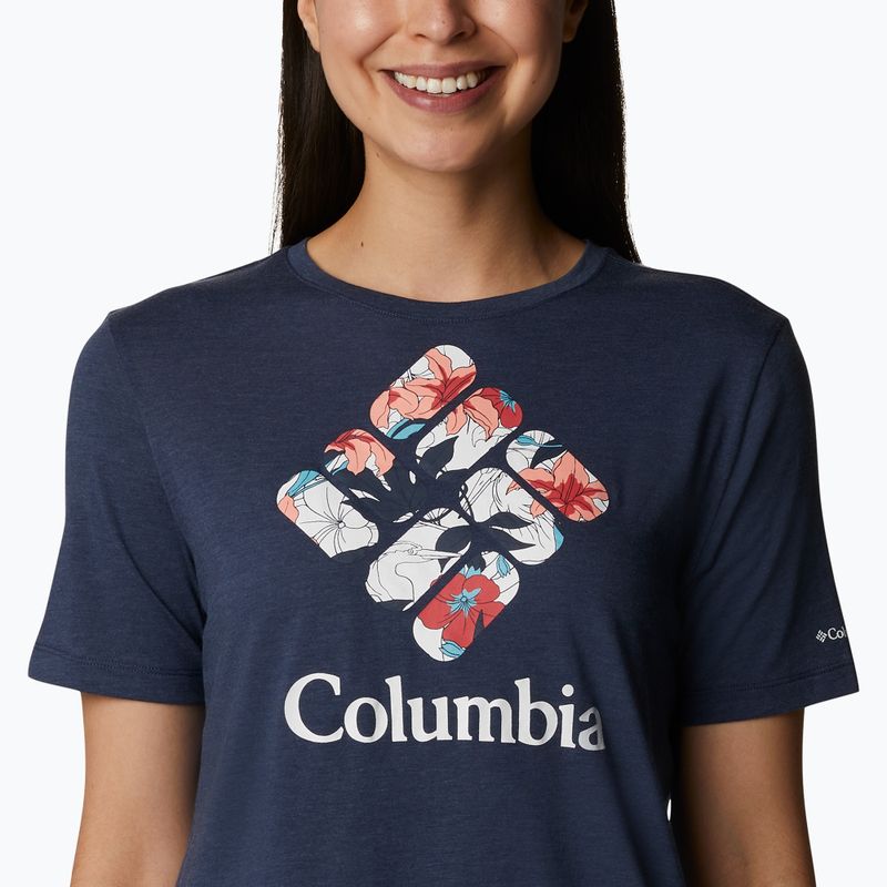 Columbia Bluebird Day Relaxed dámske trekové tričko námornícka modrá 1934002 4