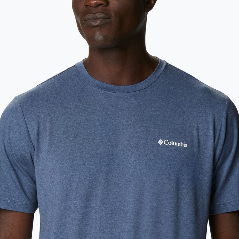 Pánske tričko Columbia Tech Trail Graphic Tee blue 1930802 2