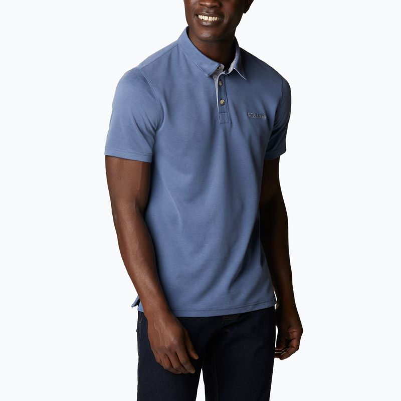 Pánske tričko Columbia Nelson Point Polo dark mountain 2