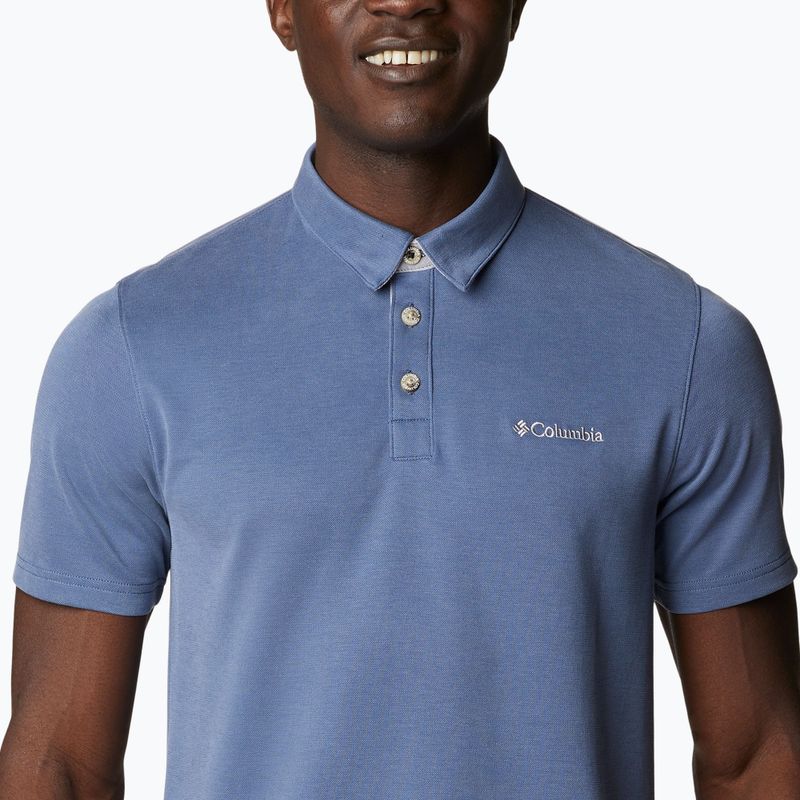 Pánske tričko Columbia Nelson Point Polo dark mountain 5