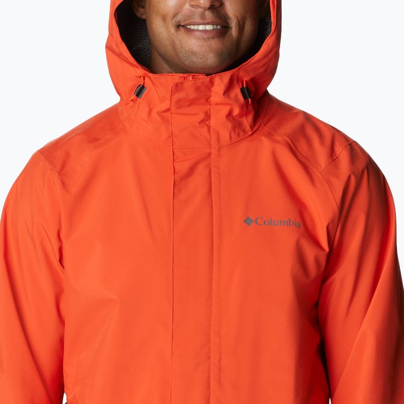Columbia pánska bunda do dažďa Earth Explorer Shell 813 oranžová 1988612 12