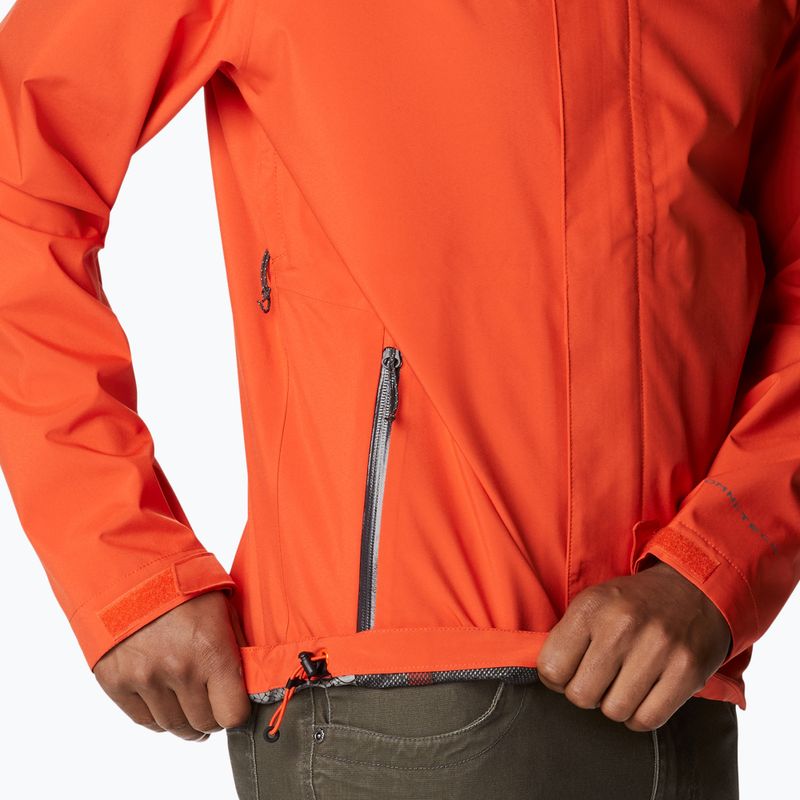 Columbia pánska bunda do dažďa Earth Explorer Shell 813 oranžová 1988612 14