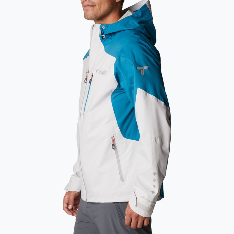 Columbia pánska softshellová bunda Titan Pass 2.5L 043 blue-grey 1888941