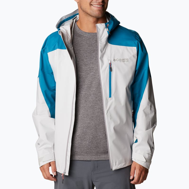 Columbia pánska softshellová bunda Titan Pass 2.5L 043 blue-grey 1888941 4
