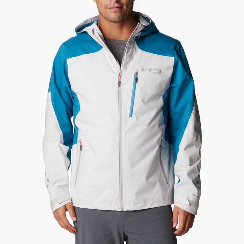 Columbia pánska softshellová bunda Titan Pass 2.5L 043 blue-grey 1888941 6