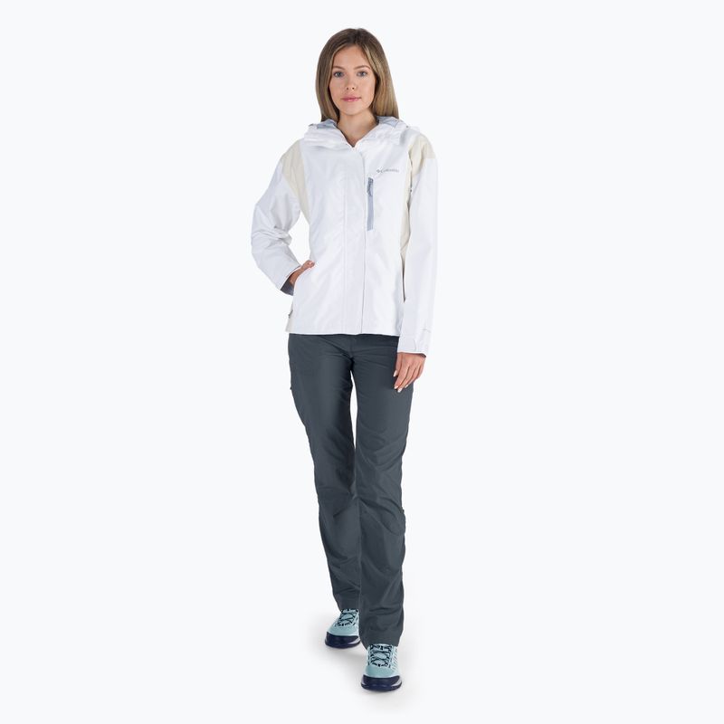 Columbia dámska bunda do dažďa Hikebound 100 white 1989253 2