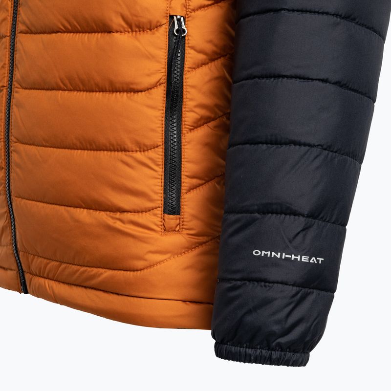 Pánska páperová bunda Columbia Powder Lite s kapucňou Orange/Black 1693931 4