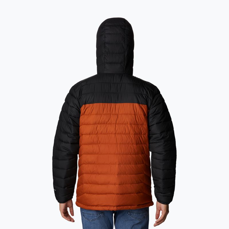 Pánska páperová bunda Columbia Powder Lite s kapucňou Orange/Black 1693931 8