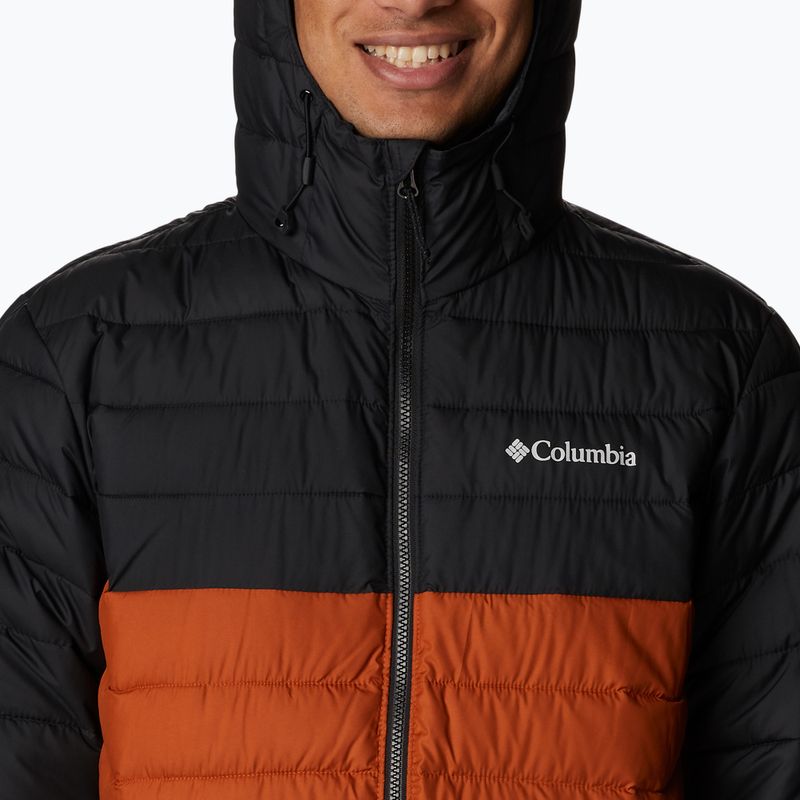 Pánska páperová bunda Columbia Powder Lite s kapucňou Orange/Black 1693931 10