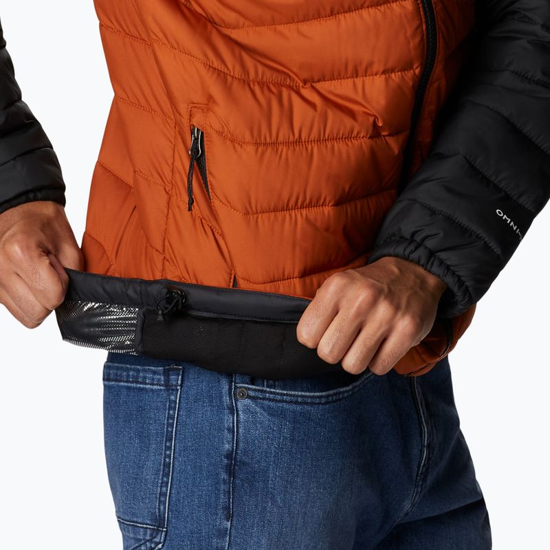 Pánska páperová bunda Columbia Powder Lite s kapucňou Orange/Black 1693931 11
