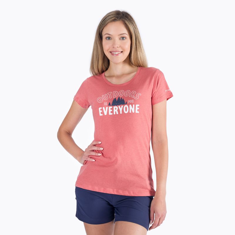 Dámske trekové tričko Columbia Daisy Days Graphic orange
