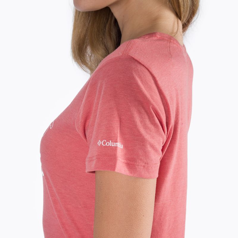 Dámske trekové tričko Columbia Daisy Days Graphic orange 4