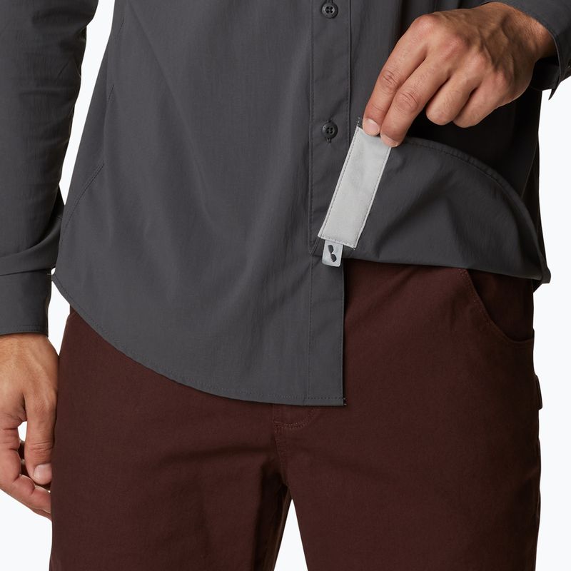Columbia Newton Ridge II LS tmavo šedá pánska košeľa 2012971 6
