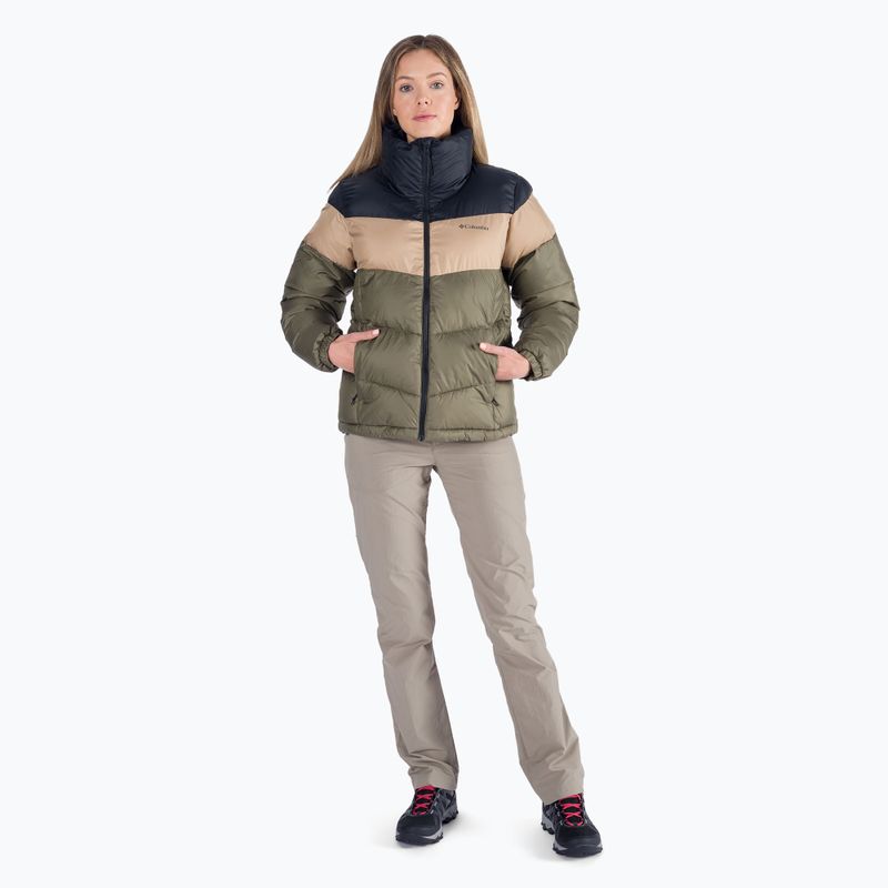 Columbia Puffect Color Blocked dámska páperová bunda zelená 1955101 5