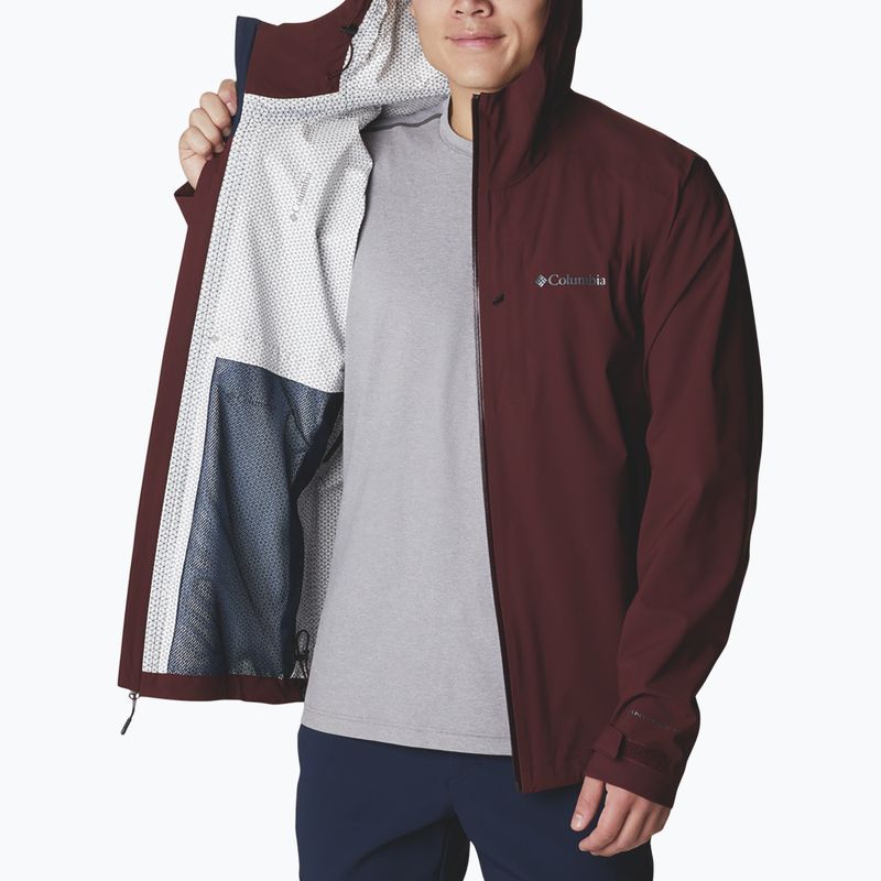 Columbia Omni-Tech Ampli-Dry pánska membránová bunda do dažďa bordová 1932854 7